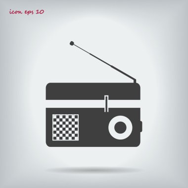 Radyo vektör simgesi