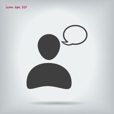 Sohbet vektör simgesi