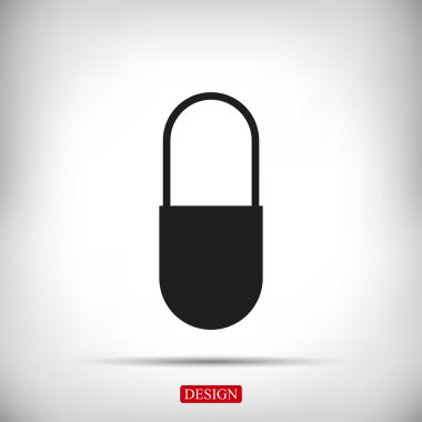 Kapsül Vektör Simgesi