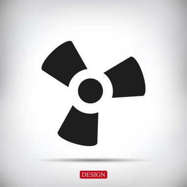 siyah pervane simgesi