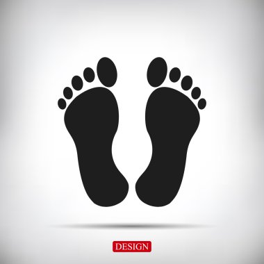 ayak vektör simgesi