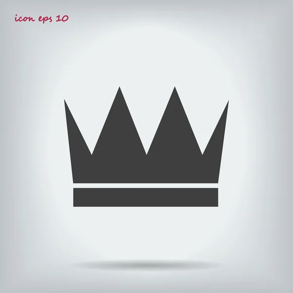 Rey icono corona — Vector de stock
