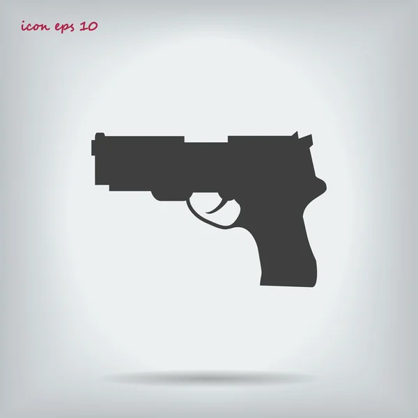 Icône vectorielle pistolet — Image vectorielle