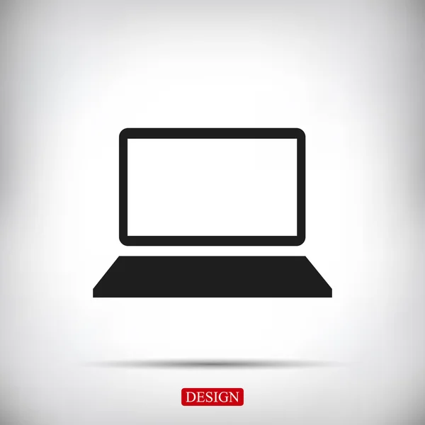 Laptop computer icoon — Stockvector