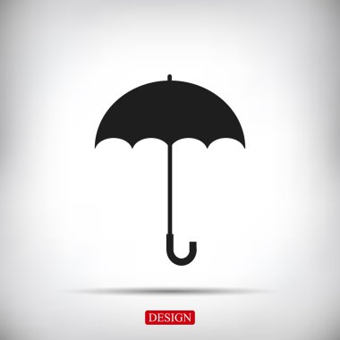 şemsiye vektör simgesi