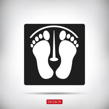 ayak izleri vektör simgesi
