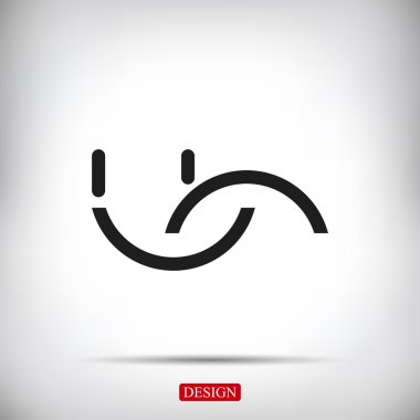 gülümseme vektör simgesi