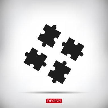 Bulmaca vektör simgesi