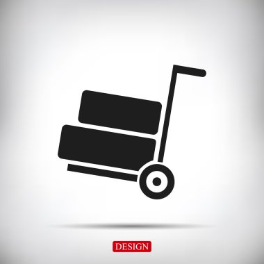 el arabası vektör simgesi