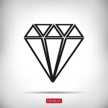 Elmas vektör simgesi