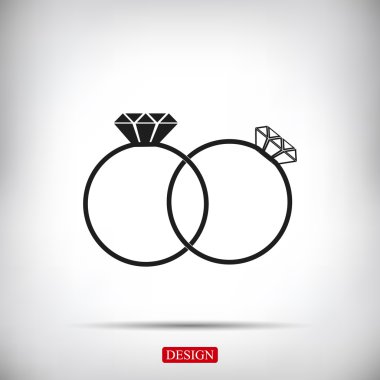 Yüzük vektör simgesi