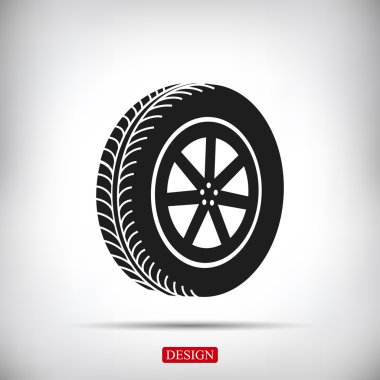 tekerlek vektör simgesi