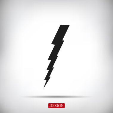 Şimşek Vektörü Simgesi