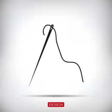 iğne vektör simgesi