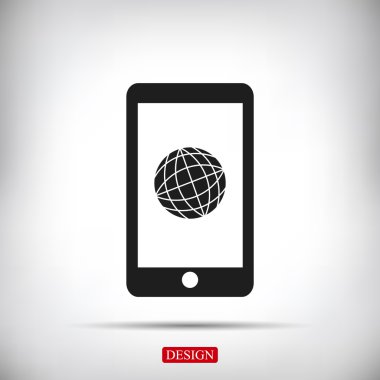 Akıllı telefon vektör simgesi