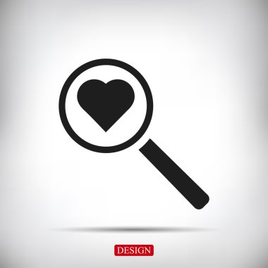 kalp arama simgesi