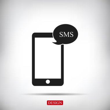 Cep telefonu sms simgesi