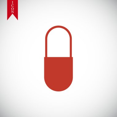 Kapsül Vektör Simgesi