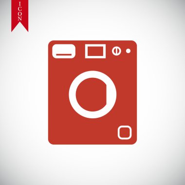 Çamaşır makinesi vektör simgesi