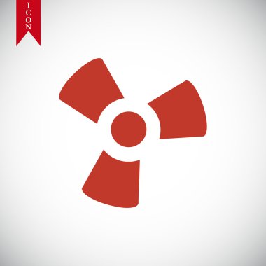 siyah fan ve pervane simgesi