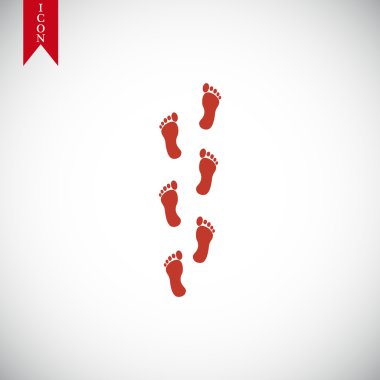 adımları vektör simgesi