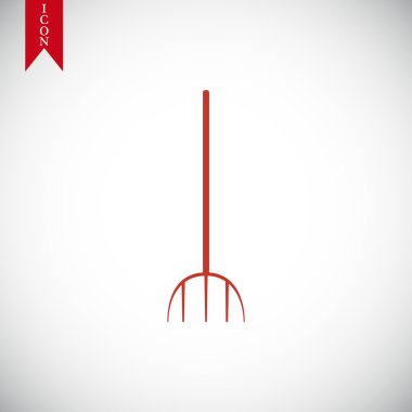 Bahçe çatal simgesi