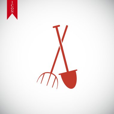 Bahçe çatal, Bahçe küreği simgesi