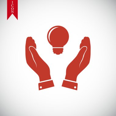 elinde ampul simgesi