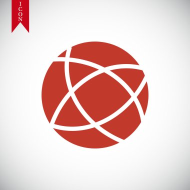 Küresel teknoloji vektör simgesi