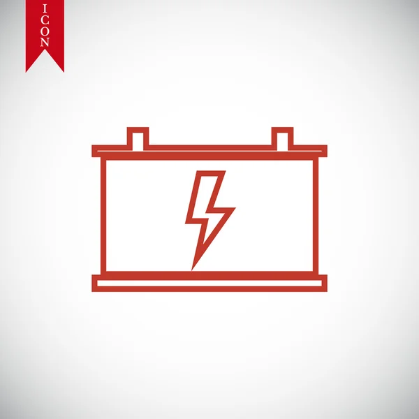 Autobatterij vector pictogram — Stockvector