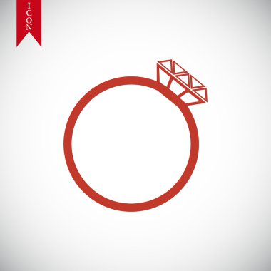 Yüzük vektör simgesi