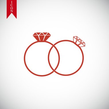 Yüzük vektör simgesi