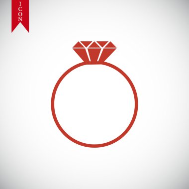 Yüzük vektör simgesi