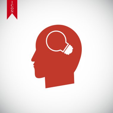 Yaratıcı fikirler ampul kavramı simgesi