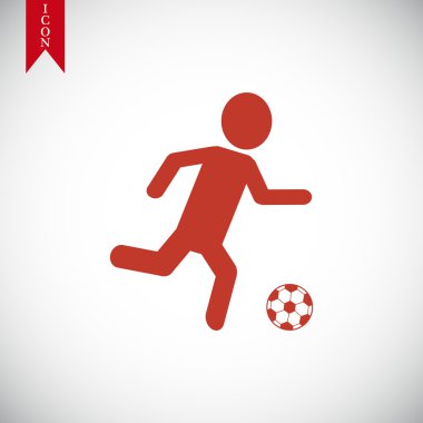 Futbol, futbol oyuncu siluet