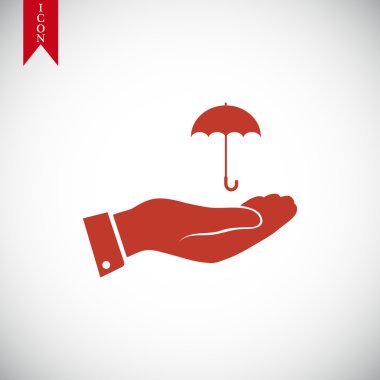 El simgesi olan şemsiye