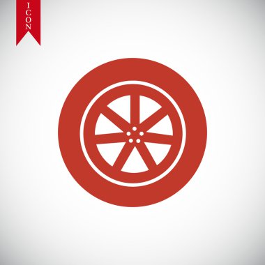 tekerlek vektör simgesi