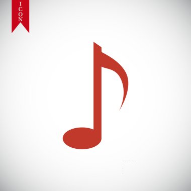 müzik notu vektör simgesi