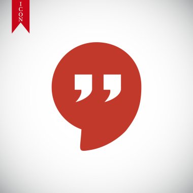 Alıntı vektör simgesi