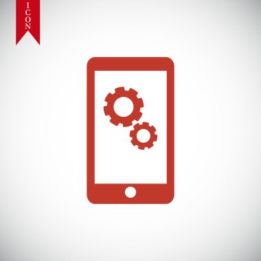 Akıllı telefon vektör simgesi