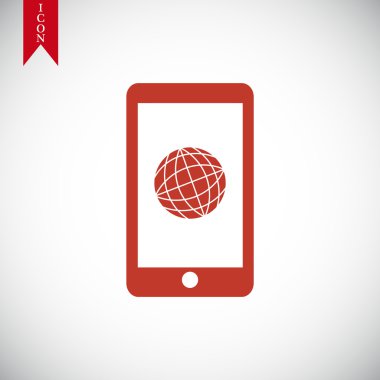 Akıllı telefon vektör simgesi