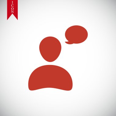 Sohbet vektör simgesi