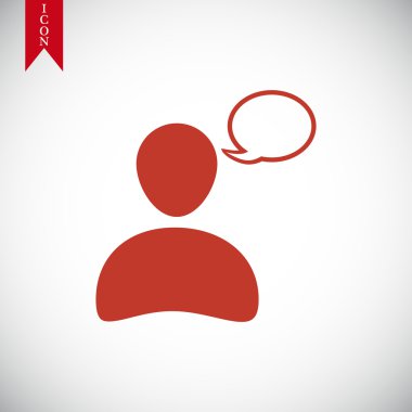 Sohbet vektör simgesi