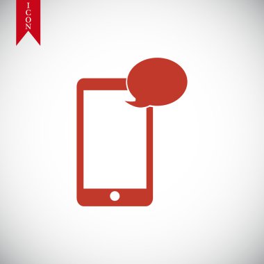 Cep telefonu sms simgesi