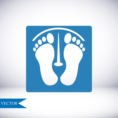 ayak izleri vektör simgesi