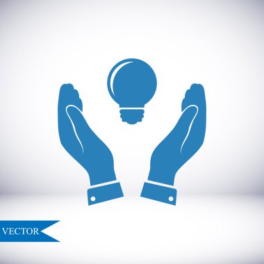 elinde ampul simgesi