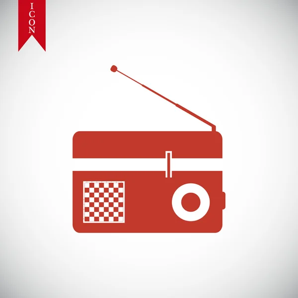 Icono de vector de radio — Vector de stock