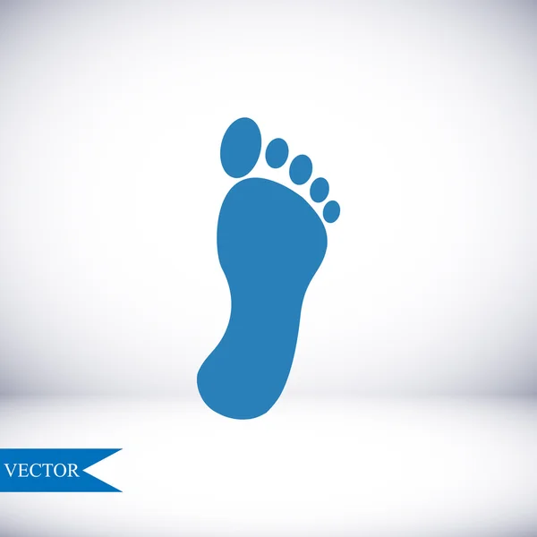 Fußabdruck-Vektorsymbol — Stockvektor