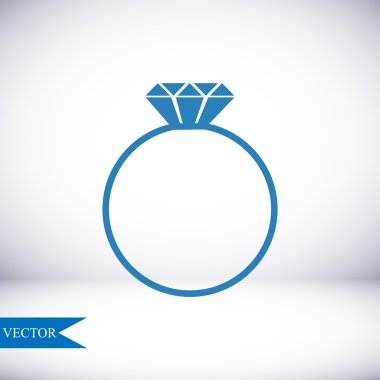 Yüzük vektör simgesi