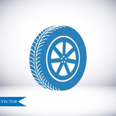 tekerlek vektör simgesi